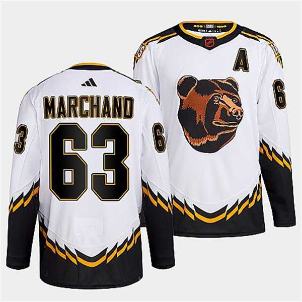 Men's Boston Bruins #63 Brad Marchand 2022 White Reverse Retro Stitched Jersey Dzhi,We sell and wholesale Men's Boston Bruins #63 Brad Marchand 2022 White Reverse Retro Stitched Jersey Dzhi on line form chian!